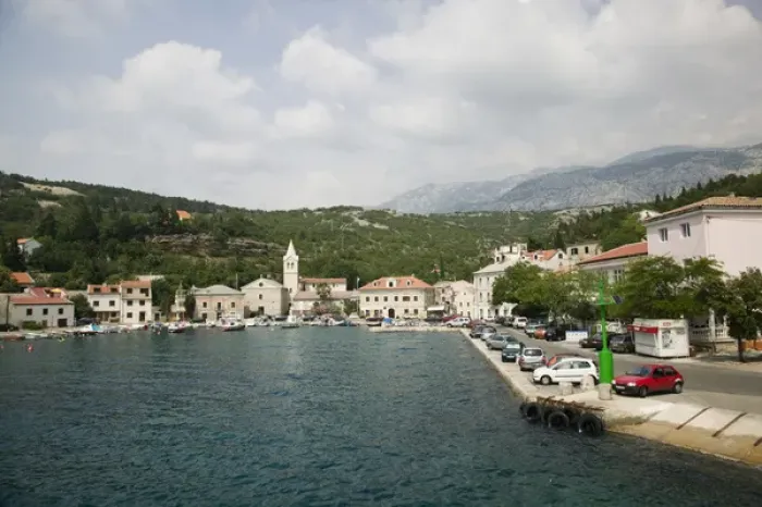 Framed Print : CROATIA, Kvarner Region, JABLANAC. JABLANAC town-ferry gateway to RAB ISLAND Framed Print : CROATIA, Kvarner Region, JABLANAC. JABLANAC town-ferry gateway to RAB ISLAND