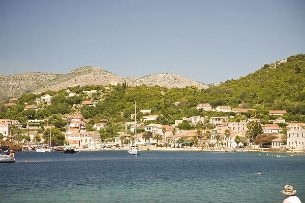 CROATIA, Lopud Island. Boat tour of Elaphite Islands from Dubrovnik