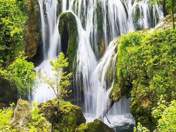 Croatia. National Park Plitvice Lakes, waterfalls in the Parco Nazionale dei laghi