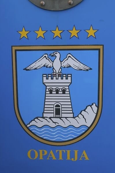 Croatia, Opatija, town crest