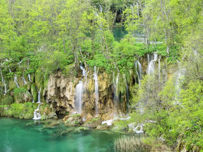 Framed Print : Croatia, Plitvice Lakes National Park. The Plitvice Lakes in the National Park Plitvicka Jezera in Croatia. The lakes are a UNESCO Would Heritage Site Framed Print : Croatia, Plitvice Lakes National Park. The Plitvice Lakes in the National Park Plitvicka Jezera in Croatia. The lakes are a UNESCO Would Heritage Site