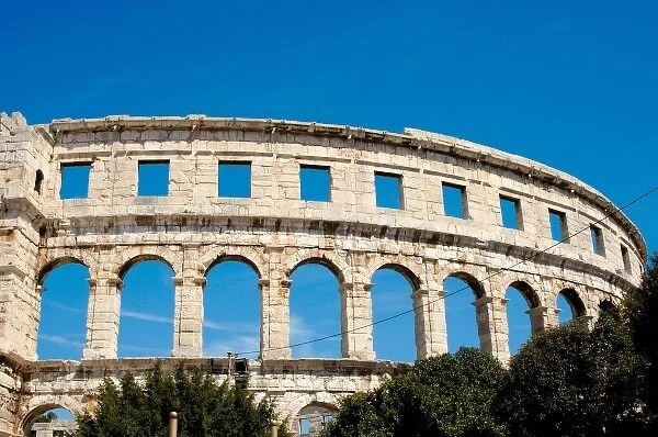 Croatia. Roman Amphitheater. Built in the first century AD. Declared a World Heritage