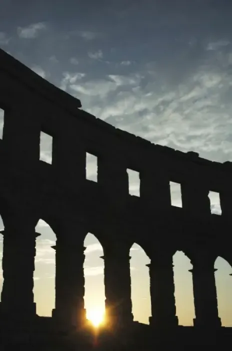 Framed Print : Croatia. Roman Amphitheater. Built in the first century AD. Declared a World Heritage