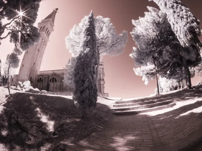 Framed Print : Croatia, Rovinj. Path leading to church Framed Print : Croatia, Rovinj. Path leading to church