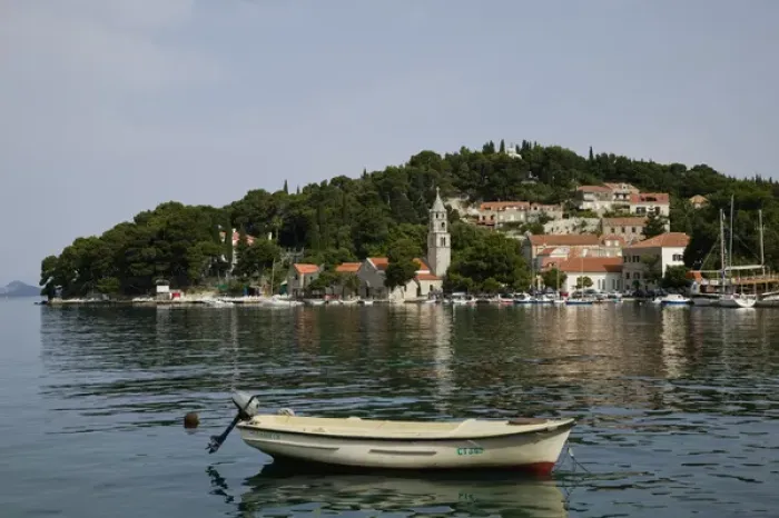 Framed Print : CROATIA, Southern Dalmatia, CAVTAT. Harbor View Framed Print : CROATIA, Southern Dalmatia, CAVTAT. Harbor View
