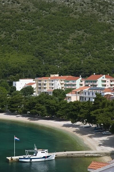 Croatia, Southern Dalmatia, DRVENIK. The resort of DRVENIK, gateway to HVAR island