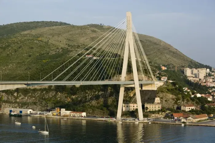 Framed Print : CROATIA, Southern Dalmatia, DUBROVNIK. Dr. Franjo Trudman Bridge over the Dubrovacka Framed Print : CROATIA, Southern Dalmatia, DUBROVNIK. Dr. Franjo Trudman Bridge over the Dubrovacka