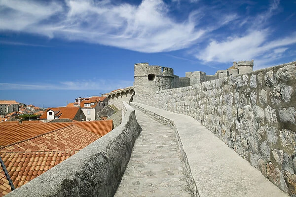 CROATIA, Southern Dalmatia, DUBROVNIK. Old Town DUBROVNIK, Town Walls