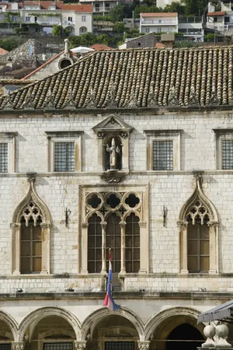 Framed Print : CROATIA-Southern Dalmatia-DUBROVNIK: Old Town DUBROVNIK- 16th century Sponza Palace Framed Print : CROATIA-Southern Dalmatia-DUBROVNIK: Old Town DUBROVNIK- 16th century Sponza Palace