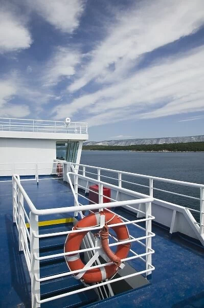 Croatia, Southern Dalmatia, Hvar Island, STARI GRAD. Aboard the HVAR-SPLIT ferry