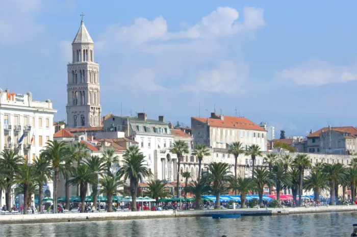 Framed Print : 05. Croatia, Split, coastal view of popular embankment Framed Print : 05. Croatia, Split, coastal view of popular embankment