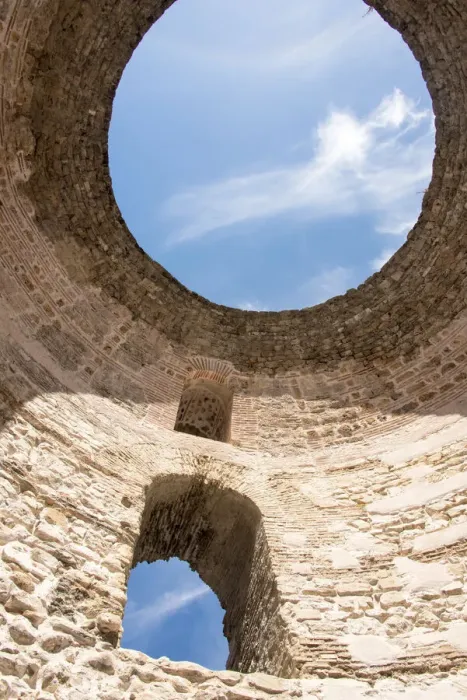 Framed Print : Croatia, Split. Vestibule Diocletians Palace. Built 4th century