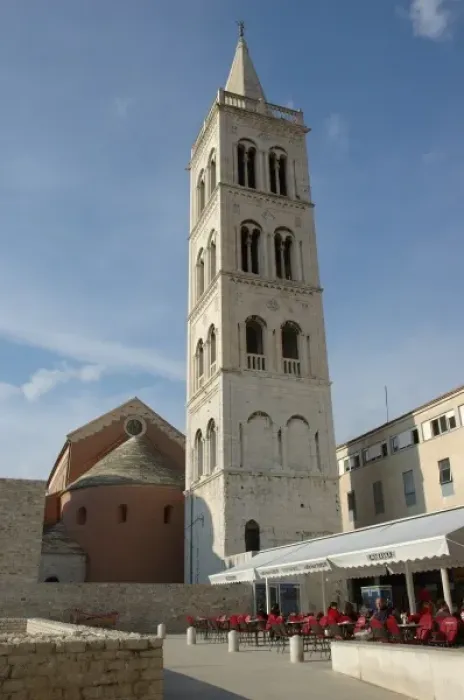 Framed Print : Croatia, Zadar, St. Donatus bell tower