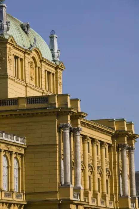 Framed Print : Croatia-Zagreb. Croatian National Theater (b. 1895)