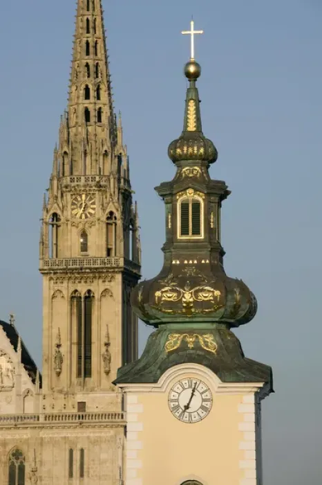 Framed Print : Croatia-Zagreb. St. Mary Church and Cathedral of the Assuption of the Blessed Virgin