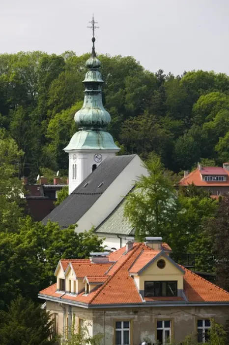 Framed Print : Croatia-Zagreb. Valley Chapel from Kaptol Street