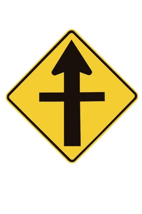 Framed Print : Crossing Road Sign, New Zealand