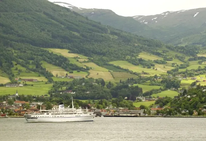 Framed Print : cruising the Sogne Fjord; Southern, Fjord, Vic, Norway