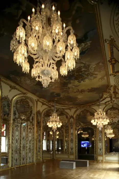 Framed Print : Crystal chandeliers decorating the main hall of Galerie-Musee Baccarat. Paris. France Framed Print : Crystal chandeliers decorating the main hall of Galerie-Musee Baccarat. Paris. France