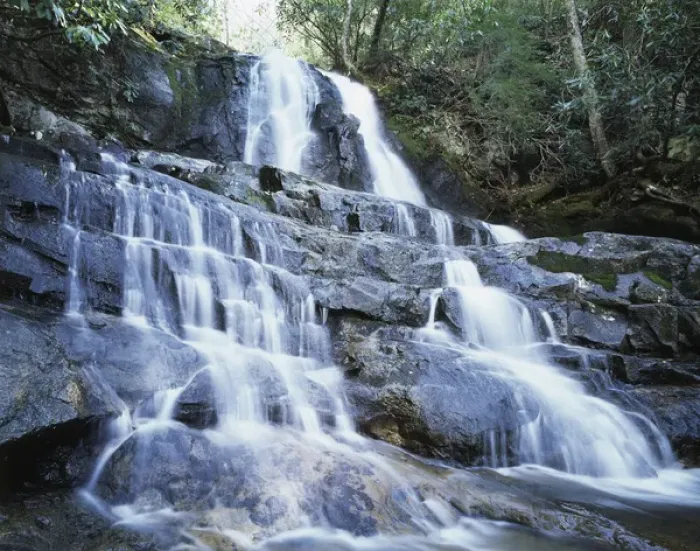 Framed Print : CTF-1333. USA, North Carolina, A waterfall in the Great Smoky Mountains Framed Print : CTF-1333. USA, North Carolina, A waterfall in the Great Smoky Mountains