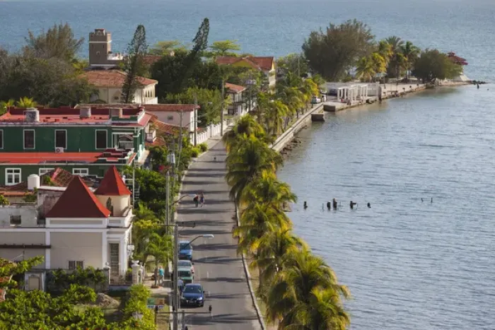 Framed Print : Cuba, Cienfuegos Province, Cienfuegos, Punta Gorda, elevated view, late afternoon Framed Print : Cuba, Cienfuegos Province, Cienfuegos, Punta Gorda, elevated view, late afternoon