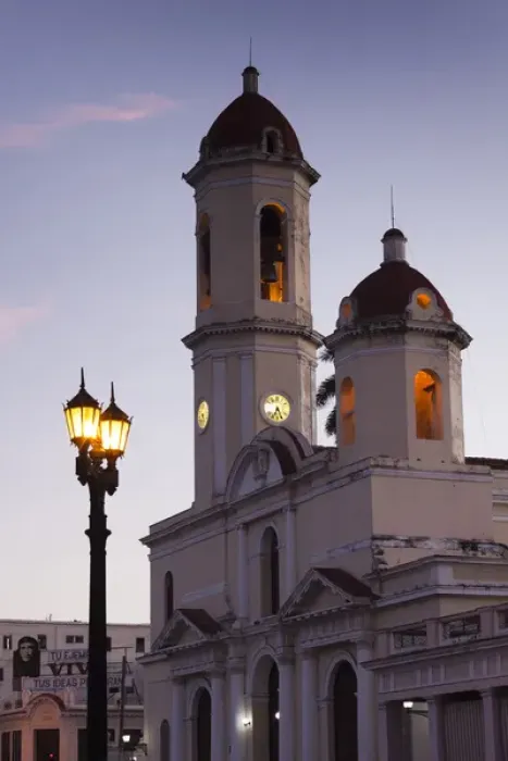Framed Print : Cuba, Cienfuegos Province, Cienfuegos, Catedral de Purisima Concepcion cathedral, dawn