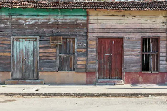 Framed Print : Cuba, Cienfuegos. Street scenes and old buildings and doors Framed Print : Cuba, Cienfuegos. Street scenes and old buildings and doors