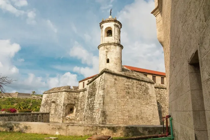 Framed Print : Cuba, Havana. Castillo de la Real Force, Castle of the Royal Force, borders the western side of Plaza de Armas. Unesco World Heritage Site