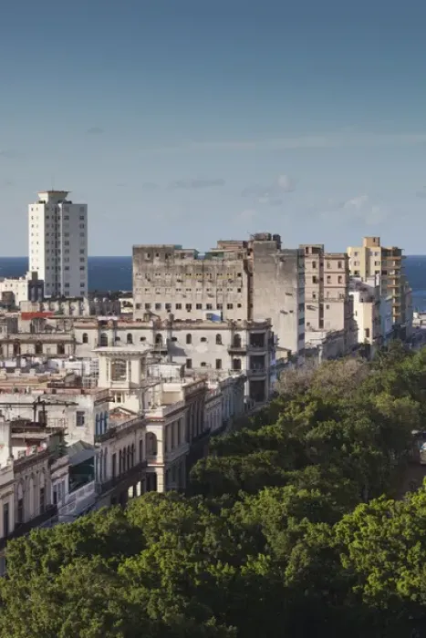 Framed Print : Cuba, Havana, Havana Vieja, buidings along Paseo de Marti, late afternoon Framed Print : Cuba, Havana, Havana Vieja, buidings along Paseo de Marti, late afternoon