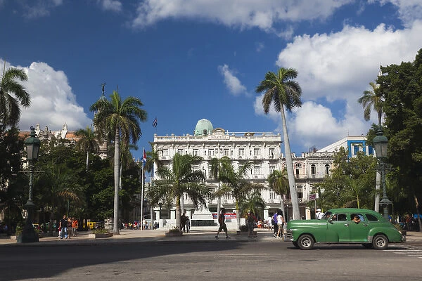 Cuba, Havana, Havana Vieja, the Parque Central and the Hotel Inglaterra
