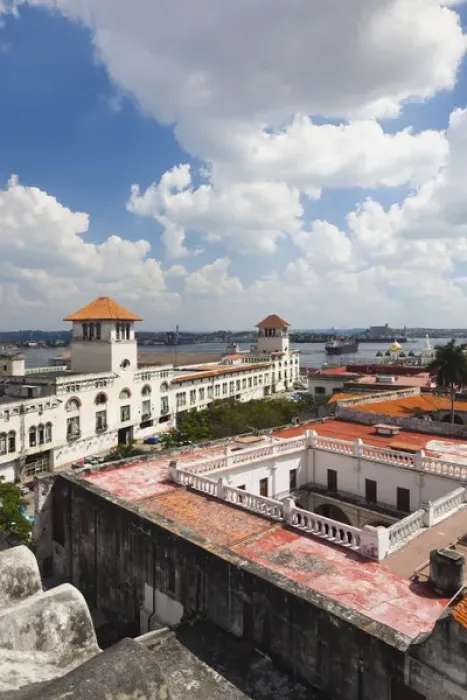 Framed Print : Cuba, Havana, Havana Vieja, Plaza de San Francisco de Asis, Port Buildings, elevated view Framed Print : Cuba, Havana, Havana Vieja, Plaza de San Francisco de Asis, Port Buildings, elevated view