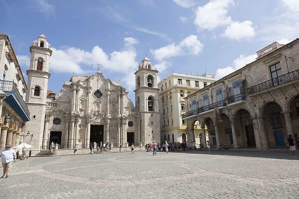 Cuba, Havana, Old Havana. Cathedral Square