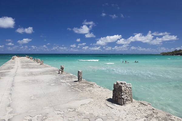 Cuba, Havana Province, Playas del Este, Playa Jibacoa beach, pier