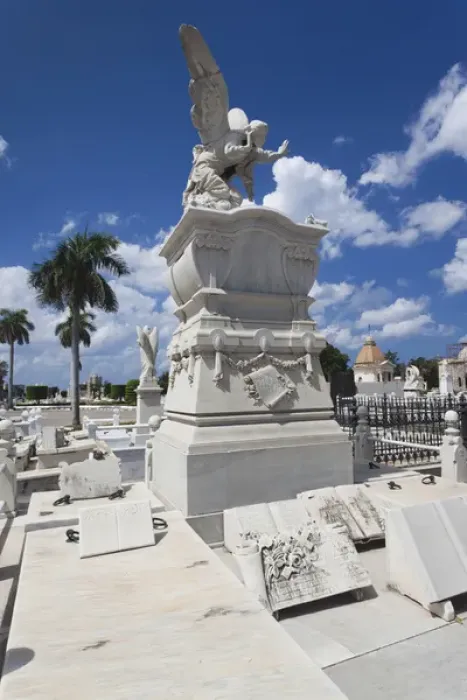Framed Print : Cuba, Havana, Vedado, Necropolis Cristobal Colon cemetery