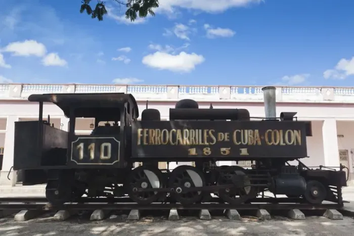 Framed Print : Cuba, Matanzas Province, Colon, historic train from 1851 Framed Print : Cuba, Matanzas Province, Colon, historic train from 1851