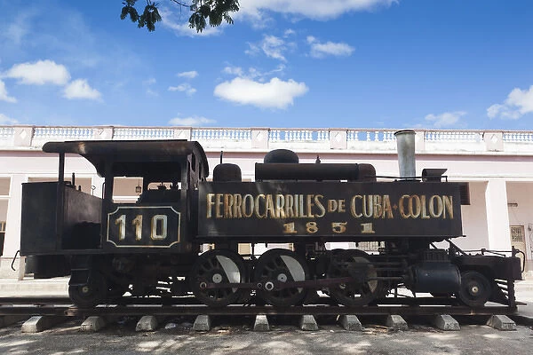 Cuba, Matanzas Province, Colon, historic train from 1851