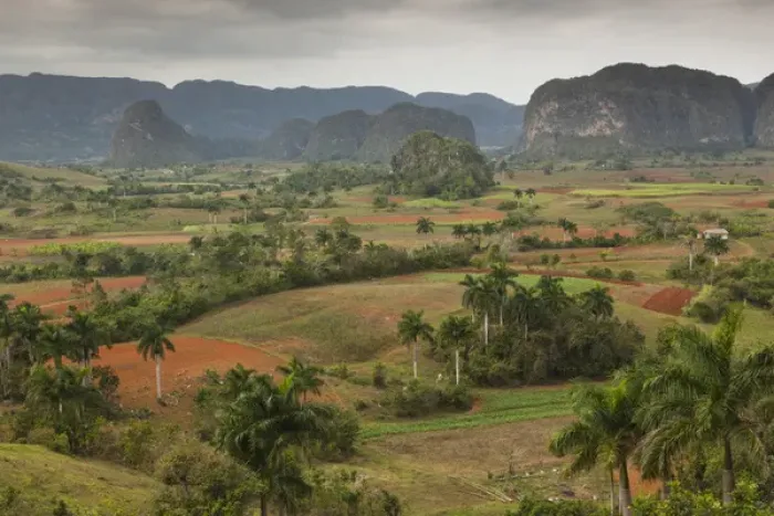 Framed Print : Cuba, Pinar del Rio Province, Vinales, Vinales Valley, elevated view