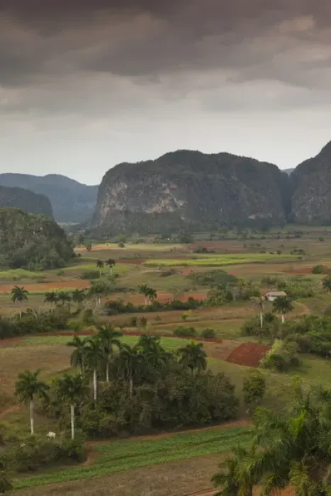 Framed Print : Cuba, Pinar del Rio Province, Vinales, Vinales Valley, elevated view