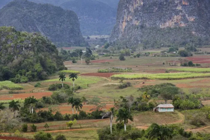 Framed Print : Cuba, Pinar del Rio Province, Vinales, Vinales Valley, elevated view
