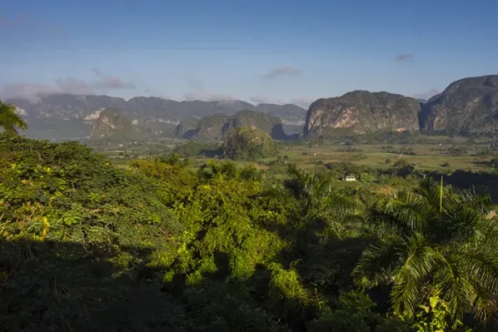 Framed Print : Cuba. Pinar del Rio. Vinales. The Vinales valley in the early morning Framed Print : Cuba. Pinar del Rio. Vinales. The Vinales valley in the early morning