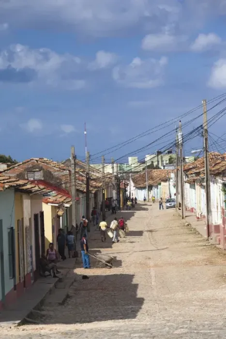 Framed Print : Cuba, Sancti Spiritus Province, Trinidad, street view