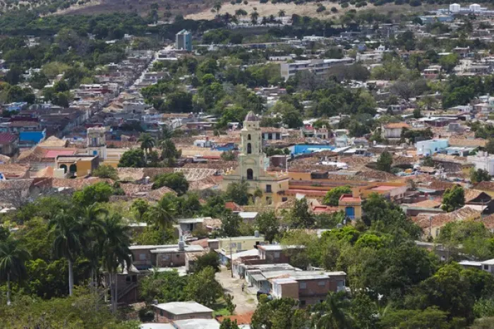 Framed Print : Cuba, Sancti Spiritus Province, Trinidad, elevated town view from the Cerro de la Framed Print : Cuba, Sancti Spiritus Province, Trinidad, elevated town view from the Cerro de la
