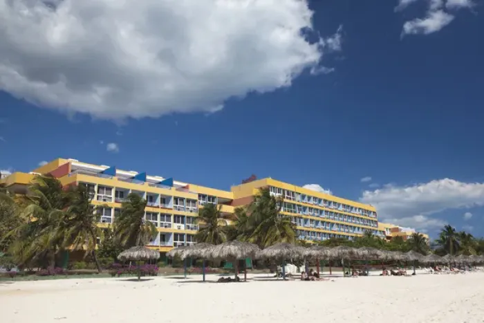 Framed Print : Cuba, Sancti Spiritus Province, Trinidad, Playa Ancon beach, Hotel Club Amigo Ancon