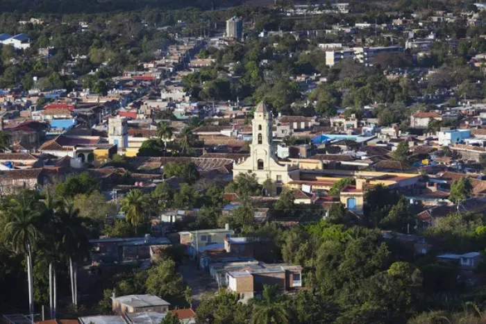 Framed Print : Cuba, Sancti Spiritus Province, Trinidad, elevated town view from the Cerro de la Vigia hill Framed Print : Cuba, Sancti Spiritus Province, Trinidad, elevated town view from the Cerro de la Vigia hill