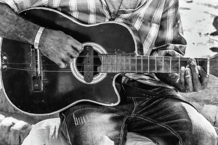 Framed Print : Cuba, Sancti Spiritus Province, Trinidad. Street musician
