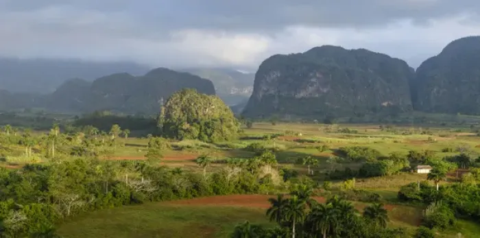 Framed Print : Cuba, Vinales. Panoramic view of the valley of Vinales with mogote, or limestone formations Framed Print : Cuba, Vinales. Panoramic view of the valley of Vinales with mogote, or limestone formations