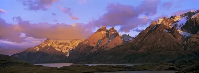 Framed Print : Cumbres, Torres and Cuernos del Paine in the Paine Mountains during sunrise with Lago Nordenskjoeld Framed Print : Cumbres, Torres and Cuernos del Paine in the Paine Mountains during sunrise with Lago Nordenskjoeld
