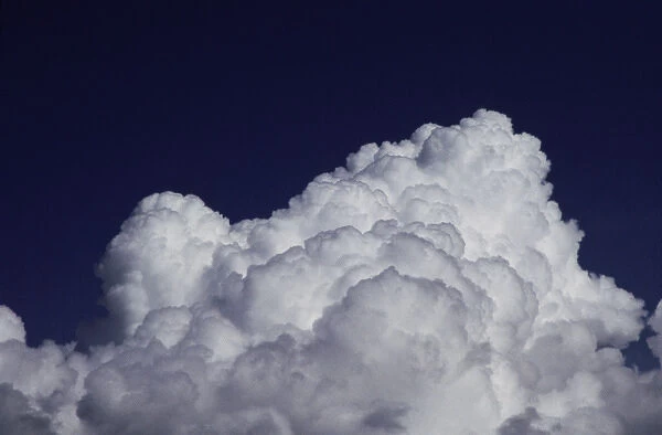 This is the top of a cumulus cloud