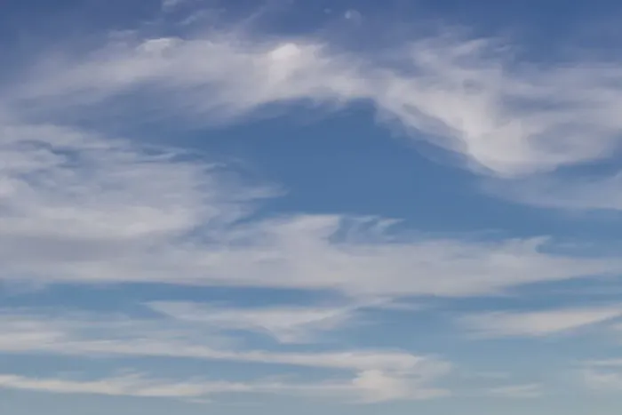 Framed Print : Cumulus clouds in blue sky