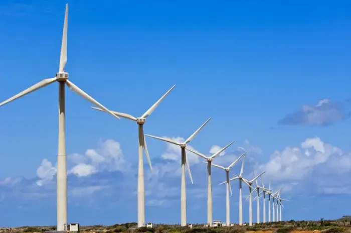 Framed Print : Curacao. WInd turbines, Curacao Framed Print : Curacao. WInd turbines, Curacao